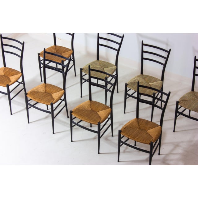 Spinetto Chairs from Chiavari, 1960s, Set of 8 For Sale - Image 4 of 12