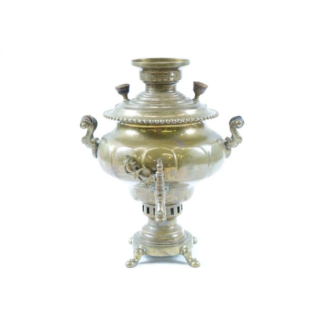 Late 19th Century Antique Brass Samovar For Sale - Image 5 of 5