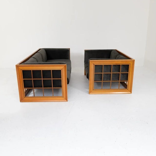 Set consisting of three-seater sofa and two-seater sofa from the Caccia alla Volpe series made by Linea Arredo in the...