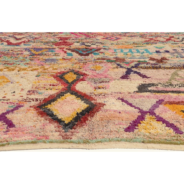 Berber Tribes of Morocco Contemporary Boujad Moroccan Rug, 10'00 X 12'07 For Sale - Image 4 of 10