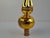 Vintage Czech Hand-Painted Golden Glass Christmas Tree Topper, 1970s For Sale - Image 4 of 13