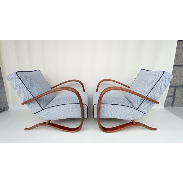 1930s H-269 Lounge Chairs by Jindrich Halabala for Up Zavody, 1930s, Set of 2 For Sale - Image 5 of 14