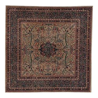 1980s Square Sino Persian Rug, 6' X 6' For Sale