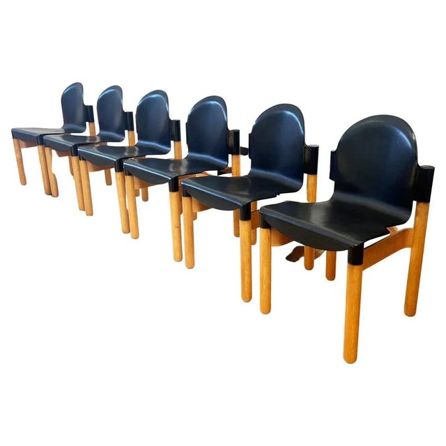 Postmodern Beech Flex 2000 Chairs attributed to Gerd Lange for Thonet, 1980s, Set of 6 For Sale - Image 12 of 12