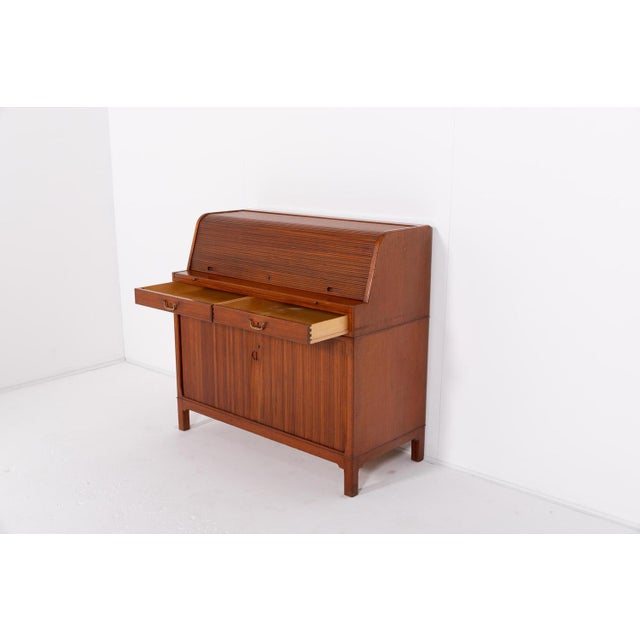 Wood Mid-Century Modern Swedish Secretaire from Carl-Axel Acking For Sale - Image 7 of 15