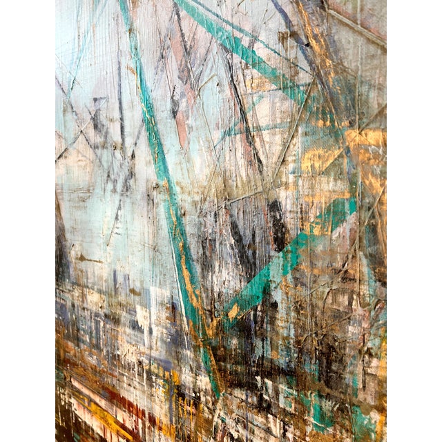 Contemporary Bianca Prettau, Stocznie, 2024, High Density Glaze on Linen Canvas For Sale - Image 3 of 9
