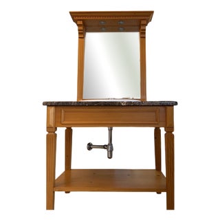 Vanity Set with Mirror and Sideboard, 1890s For Sale