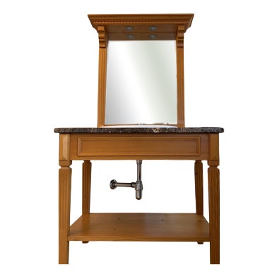 Vanity Set with Mirror and Sideboard, 1890s For Sale