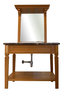 Vanity Set with Mirror and Sideboard, 1890s