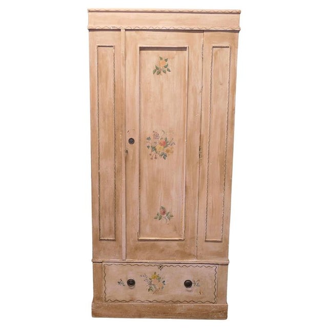 Antique Hand Painted Wardrobe, 1910 For Sale - Image 8 of 8