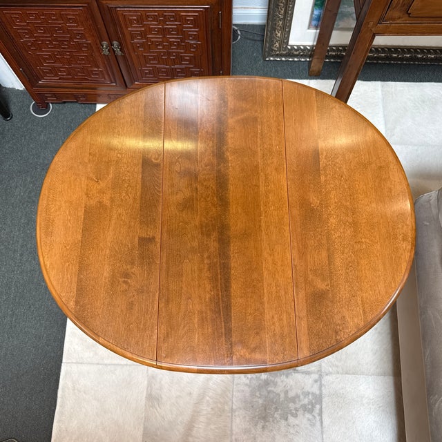 Ethan Allen Drop Leaf Side Table For Sale - Image 12 of 12