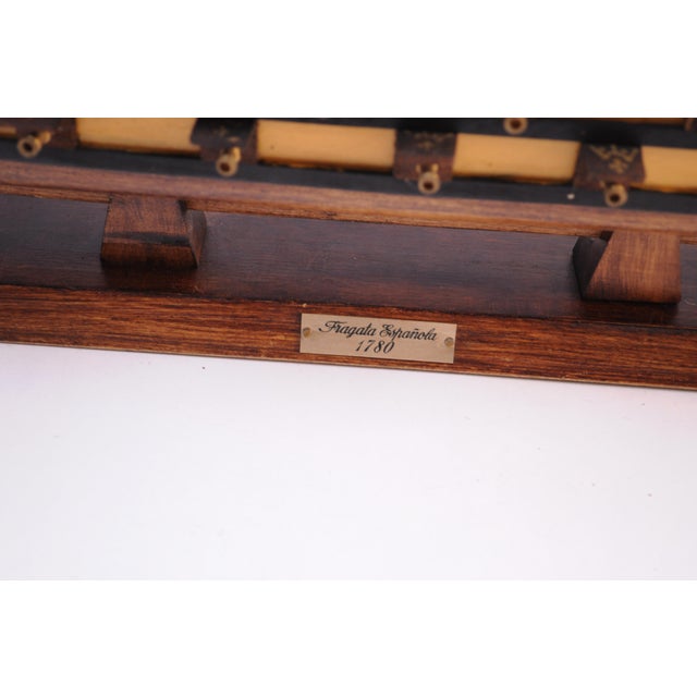 Large Model of the Fragata Espanola Ano 1780 Spanish War Ship For Sale - Image 12 of 13
