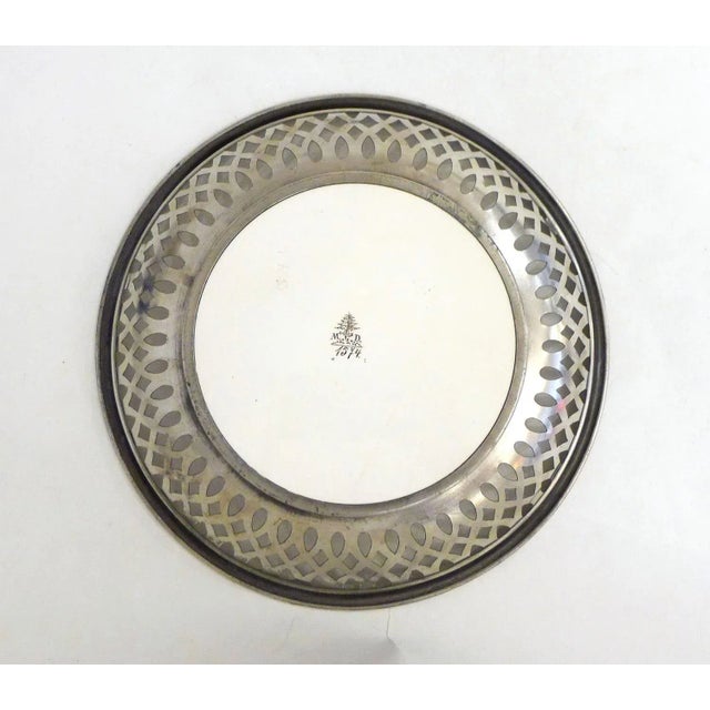 Late 19th Century Earthenware & Metal Bread Basket by Max Dannhorn, 1890s For Sale - Image 6 of 13