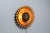 Mid-Century Modern Ceramic Sunflower Wall Lamp by Berth Ferdinand Norrman, 1960s For Sale - Image 3 of 8