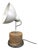 Industrial Table Lamp in Aluminium and Metal, Former Czechoslovakia, 1940s For Sale
