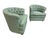 Bring timeless comfort and classic sophistication into your home with this pair of vintage circa 1960s tufted barrel back...