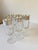 Dorothy Thorpe Vintage Dorothy Thorpe Banded Aperitif, Port Glasses- Set of 6 For Sale - Image 4 of 5