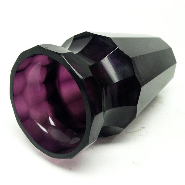 Crystal Vase from Moser by J. Hoffmann, Czechoslovakia, 1890s For Sale - Image 3 of 18