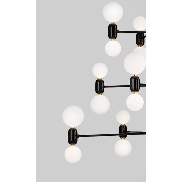 12 Black Suspension Lamp by Jaime Hayon for Parachilna For Sale - Image 6 of 13