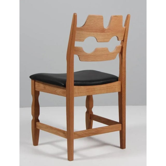 Model Razorblade Oak Dining Chair by Henning Kjærnulf, Denmark, 2023 For Sale - Image 6 of 9