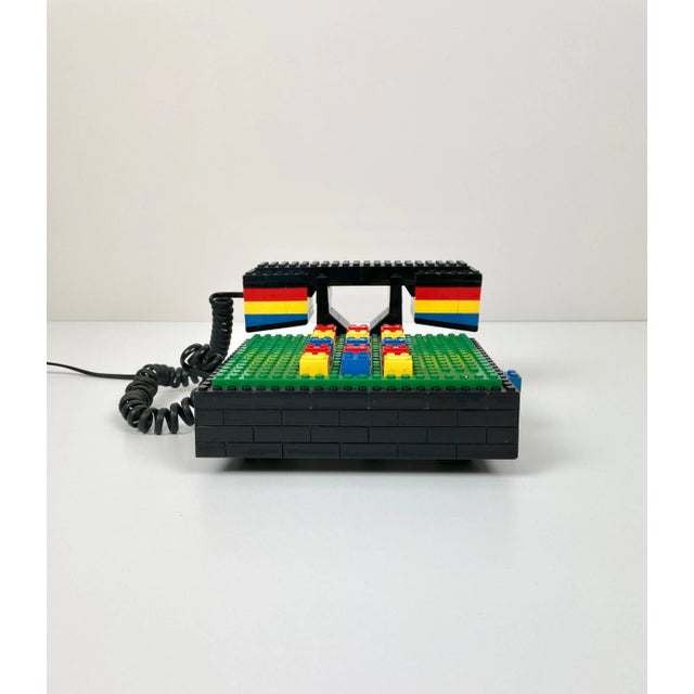 Plastic Postmodern Lego Telephone Phone from Tyco For Sale - Image 7 of 13