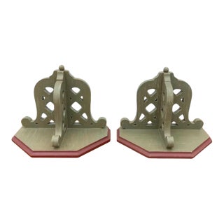 Vintage Maitland Smith Wall Shelves - a Pair For Sale