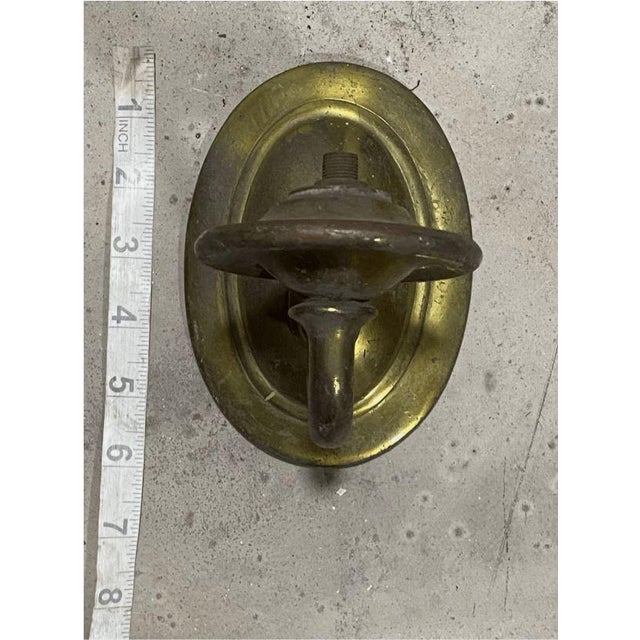 Antique Victorian Sconce Plate Base Part Single Arm the sconce plate needs to be cleaned and re-wired