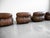 Soriana Lounge Chairs in Brown Leather by Afra and Tobia Scarpa for Cassina - Set of Four For Sale - Image 14 of 18