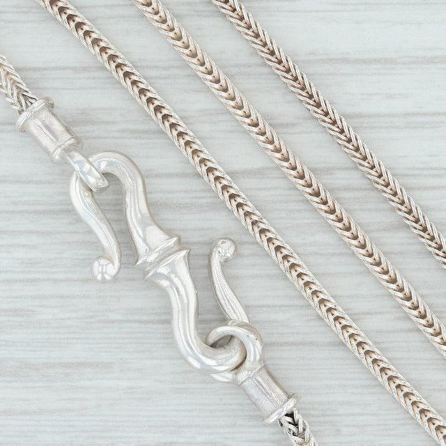 2000 - 2009 Vladimir Peter Bird Pendant Necklace Sterling Silver 26" Wheat Chain WLADIS For Sale - Image 5 of 6