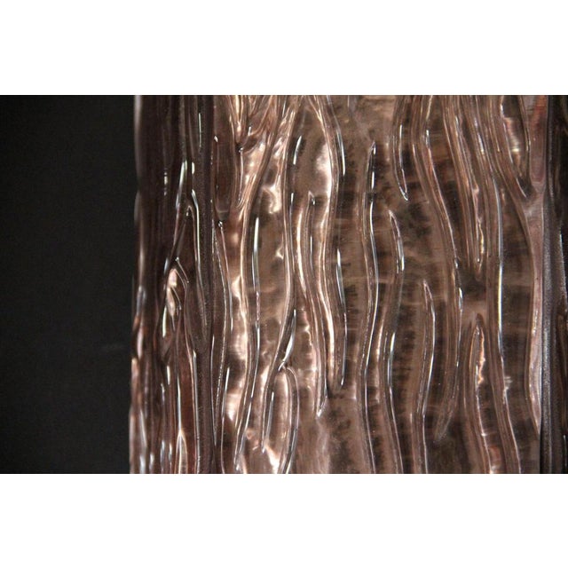 Sculptural Murano Glass Wall Sconces in Powder Pink Hue, Italy, 2000s, Set of 2 For Sale - Image 9 of 15