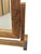 Charming rustic tabletop mirror featuring a handcrafted solid wood frame with clean geometric lines and a warm natural...