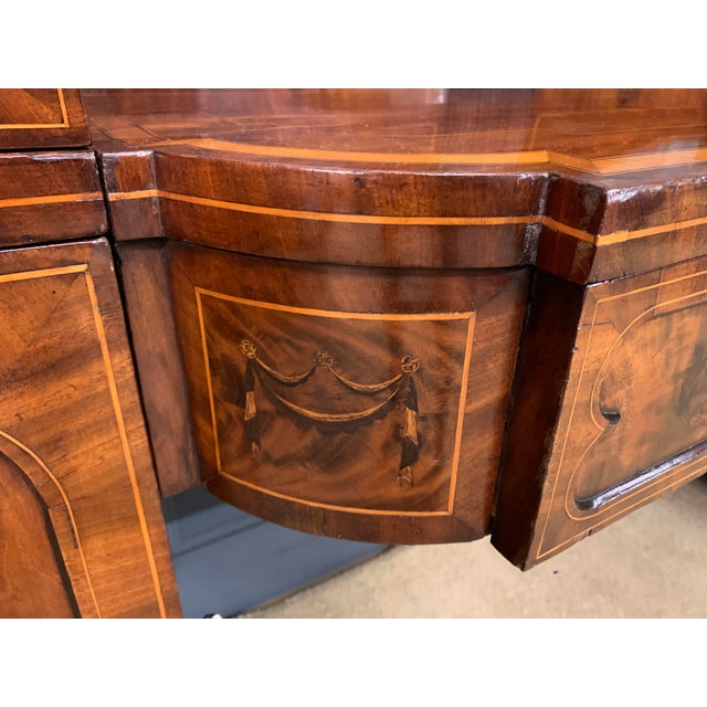 George III Inlaid Mahogany Pedestal Sideboard, 1800 For Sale - Image 4 of 18