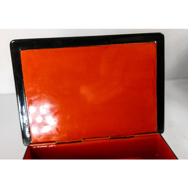 20th Century Russian Palekh School Lacquer Jewelry or Trinket Box For Sale - Image 12 of 16