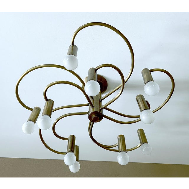 Metal Large Vintage Helix Ceiling Light from Cosack For Sale - Image 7 of 14