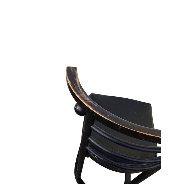 Black 1960s Kohn Chair Model No. 728 Fledermaus by Josef Hoffmann Thonet For Sale - Image 8 of 18