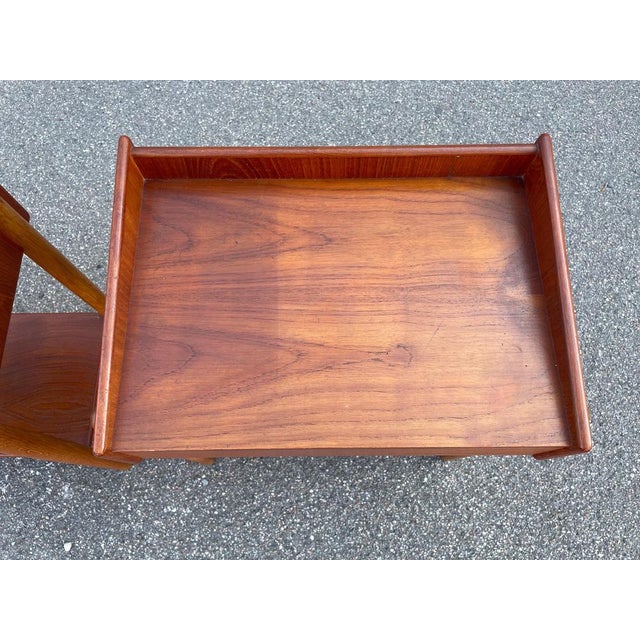 Brown Mid-Century Danish Teak and Oak Nightstands attributed to Børge Mogensen, 1958, Set of 2 For Sale - Image 8 of 12