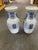 1920s Pair of 16" Double Happiness Blue/WHT Vases For Sale - Image 5 of 5