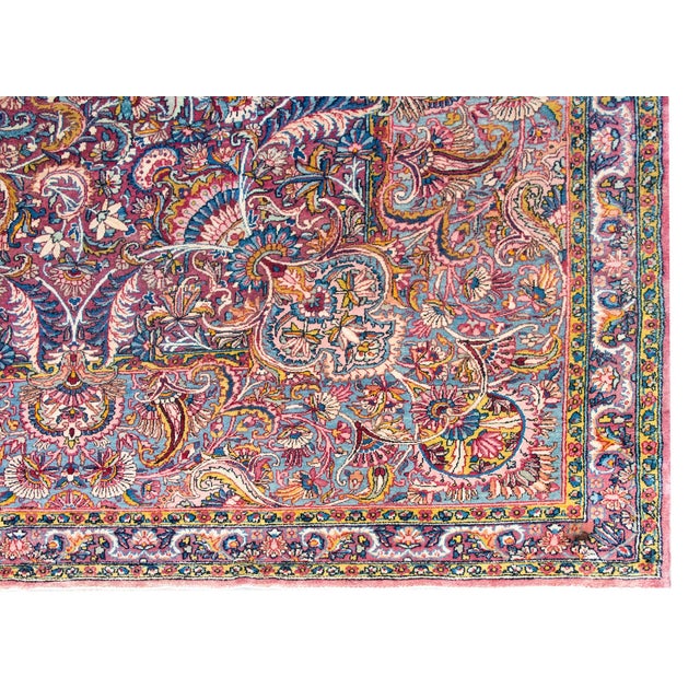 Early 20th Century Persian Kirman Rug For Sale - Image 12 of 15