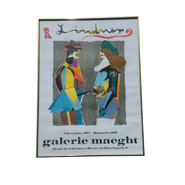 Galerie Maeght Poster for Lindner Exhibit, Paris 1977-1978 For Sale In Phoenix - Image 6 of 7