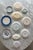 A French Country theme and color story in shades of blue on white and off white porcelain and ironstone bring a pleasing...