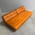 Animal Skin Vintage Cognac Leather Daybed, 1960s For Sale - Image 7 of 17