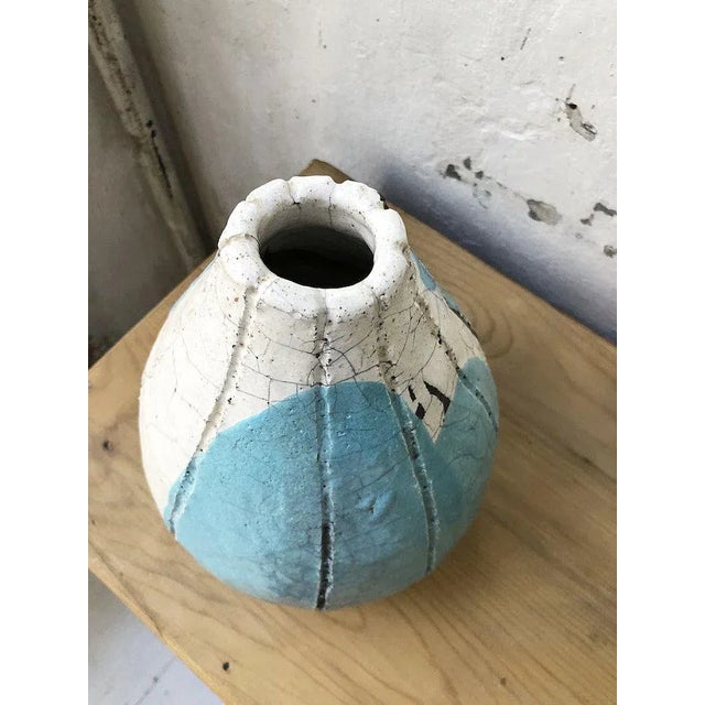Cracked Earthenware Vase, 1950s For Sale - Image 10 of 17