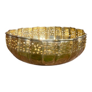 Extra Large Brass Urli Bowl For Sale