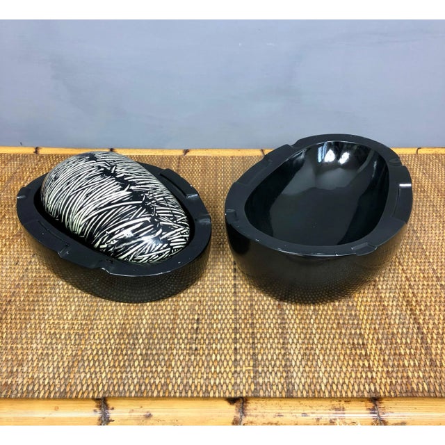 1970s Lacquered Ceramic Sculpture by Emilio Scanavino, Italy, 1974 For Sale - Image 5 of 13