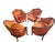 Wood Vintage Baroque-Style Armchairs, 1940, Set of 4 For Sale - Image 7 of 15
