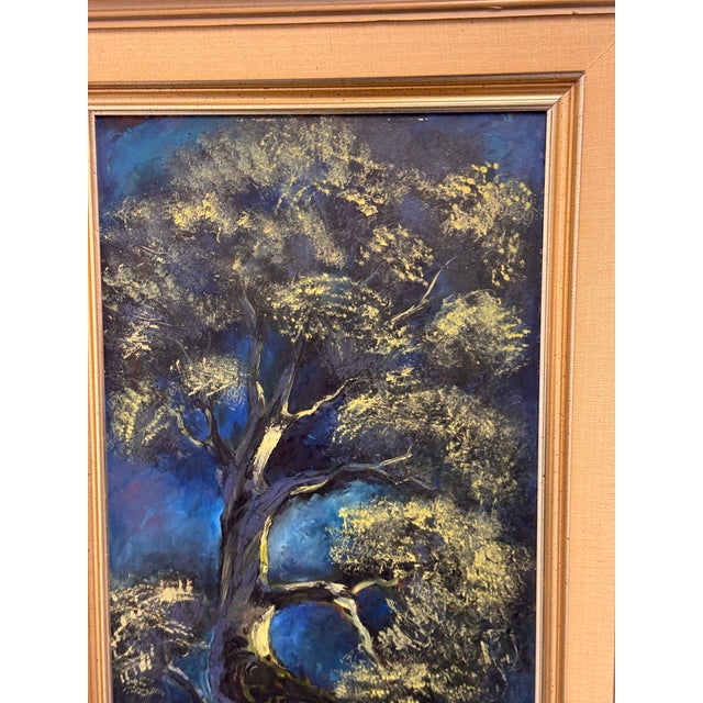 Late 20th Century J. Lamm Tree Oil Painting, Framed For Sale - Image 5 of 12