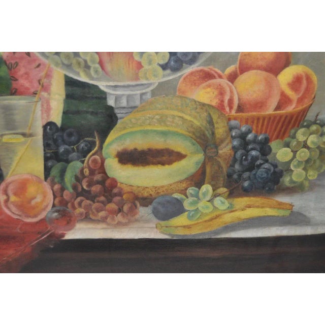 Late 19th Century Fruit Still Life Oil Painting For Sale In San Francisco - Image 6 of 9