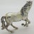 Vintage Italian Handmade Genuine Silver Galloping Horse Large Figurine From Arezzo, 1970s Solid 800 Silver Equestrian Animal Statue Decor For Sale - Image 6 of 11