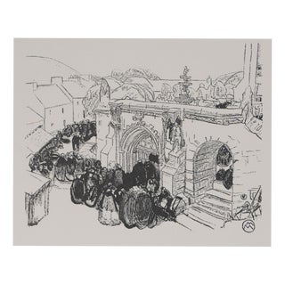 Mathurin Meheut, Pardon of the Fire at Saint-Jean du Doigt, 1937, Engraving For Sale