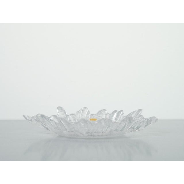 Swedish Crystal Bowl by Christer Sjögren for Lindshammar, in Flawless conditions. Designed 1970 to 1979 I have official...